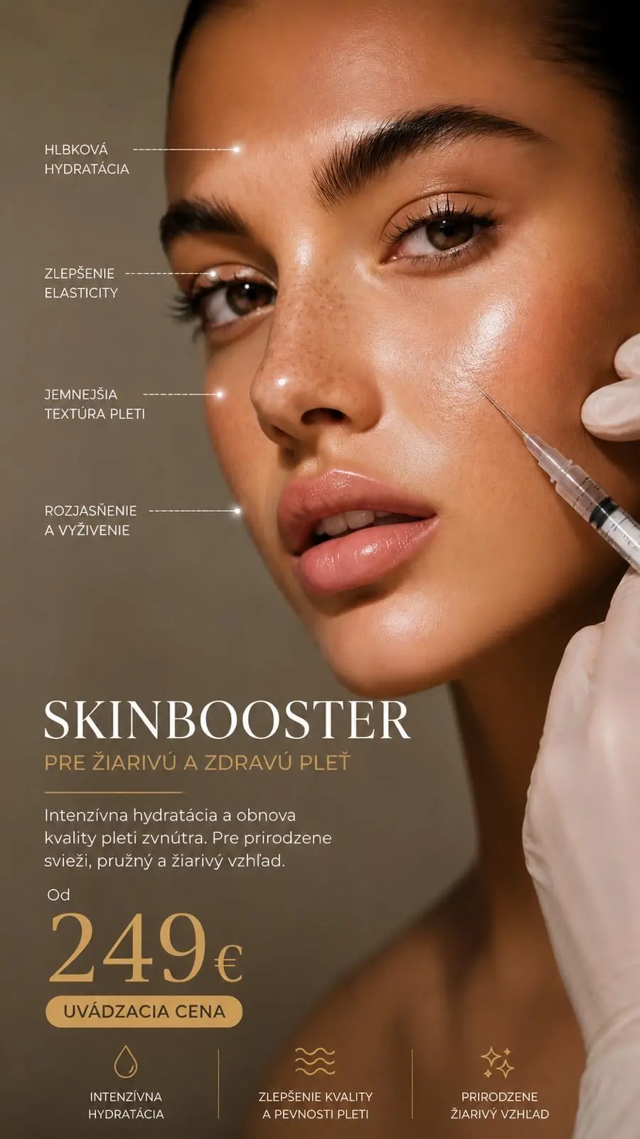 Hĺbková hydratácia a omladenie pleti Skinbooster v KAHN KLINIK